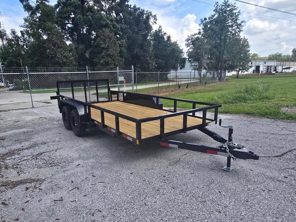 6x16 Dove Tail Utility Trailer Premium