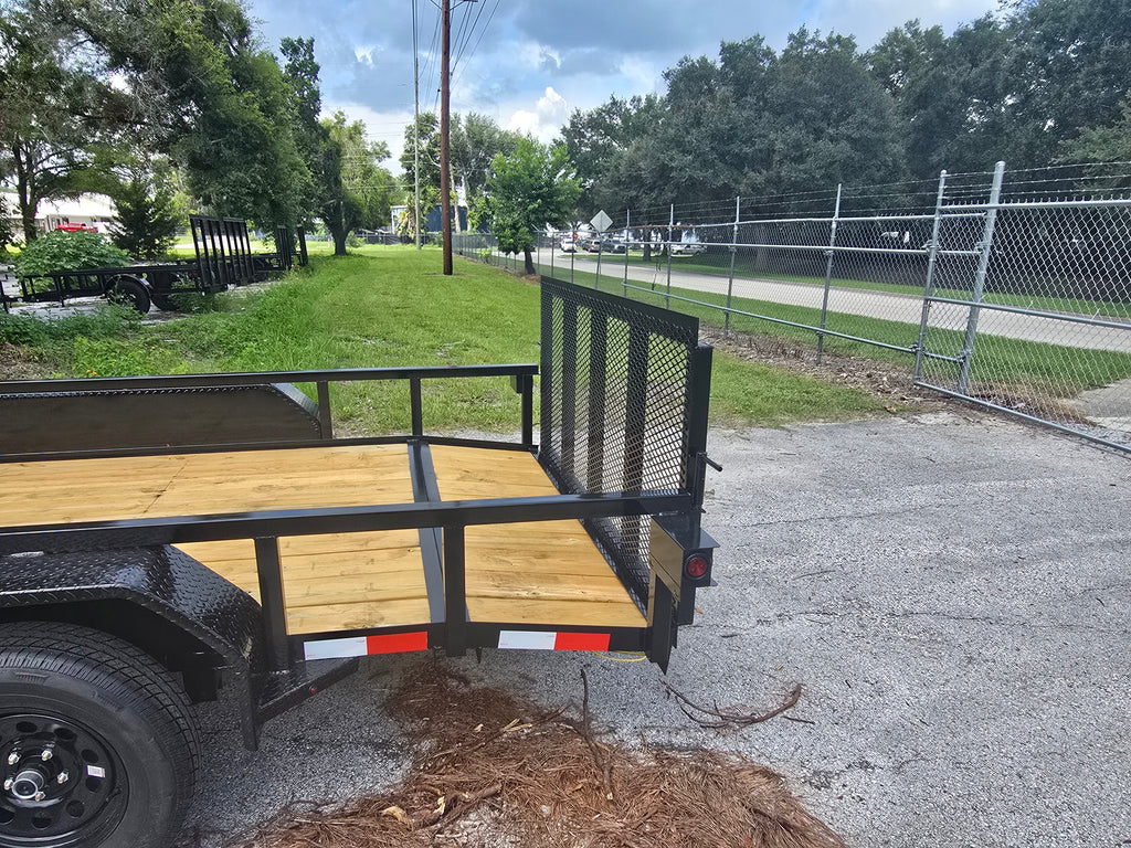 6x16 Dove Tail Utility Trailer Premium